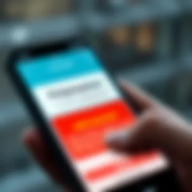 Image showing a phone screen displaying the Polymarket US App with a warning message about account suspension and withdrawal issues, highlighting user frustration.