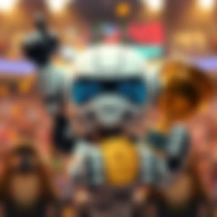 PongBot holding a trophy after winning a 9-0 gaming match