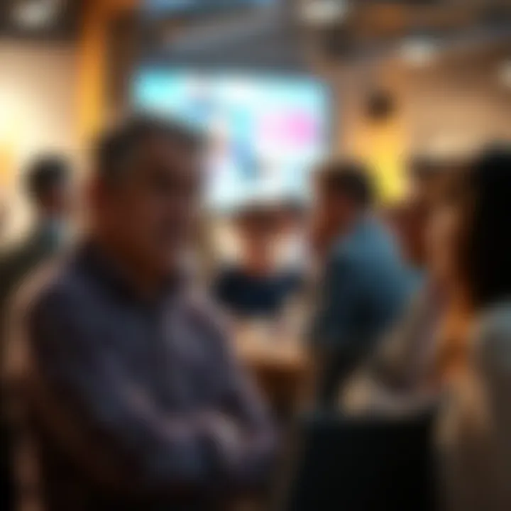 People sharing thoughts and engaging in a discussion about a promising subject