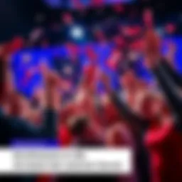 A group of people celebrating a Powerball win, holding lottery tickets and confetti in the air.