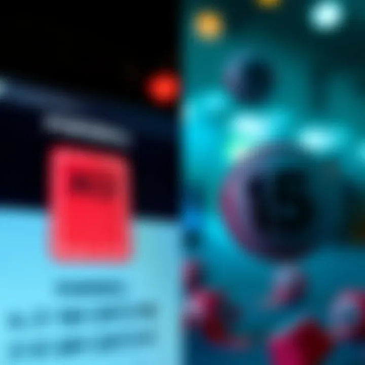 A collage showing the Powerball numbers displayed on a website next to a video still from the drawing, highlighting discrepancies.