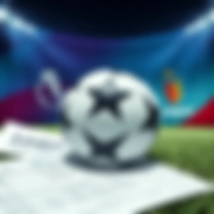 A soccer ball sits on a betting slip with Premier League logos in the background, symbolizing safe betting options in sports.