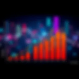 A visual representation of price differences, showing a range from low to high values with icons representing challenges and opportunities in the market.