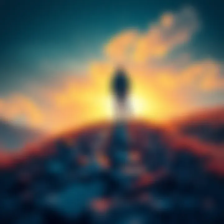 A person taking a small step forward on a path, symbolizing growth and change