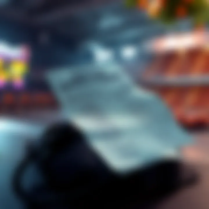 A betting slip showing various prop bets and potential outcomes for sports betting