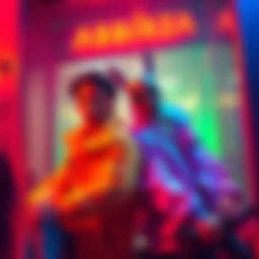 Cover art featuring Juhn and Bad Bunny, vibrant colors and energetic vibes, showcasing musical elements