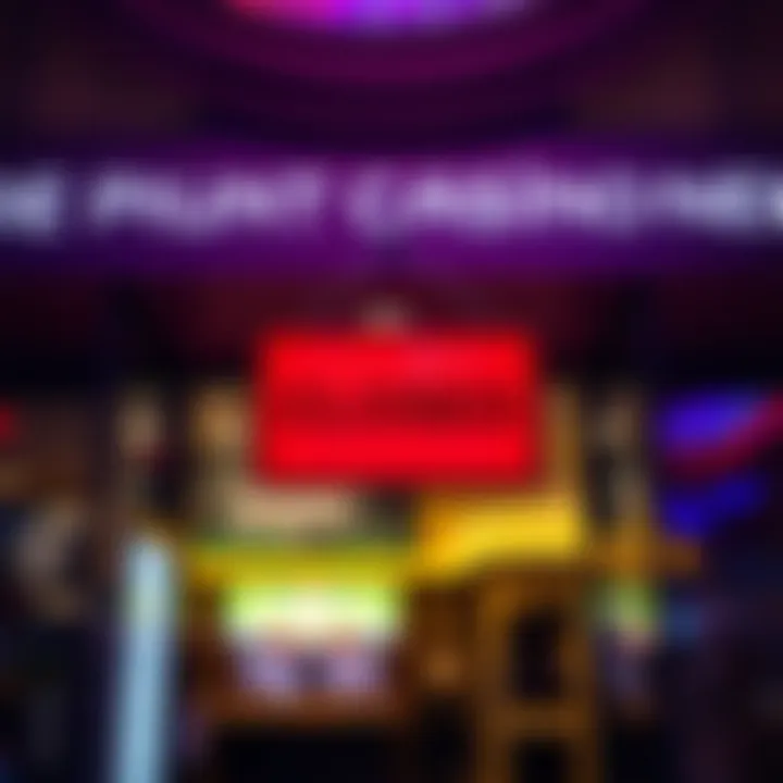 A closed sign hanging at the entrance of a casino, symbolizing its shutdown.