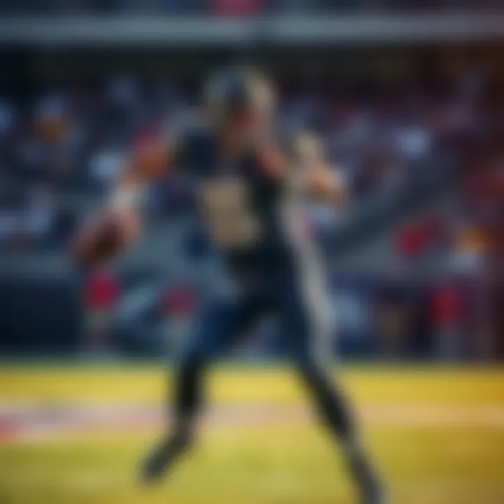 Quarterback Stroud throws a football on the field during practice