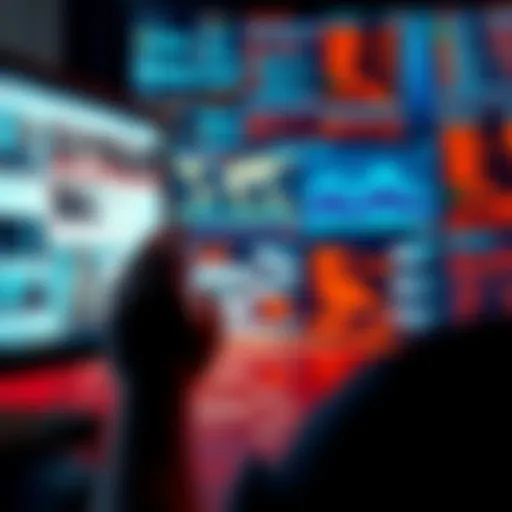 A person looking thoughtfully at a computer screen filled with news articles and data, pondering the truth behind current claims.