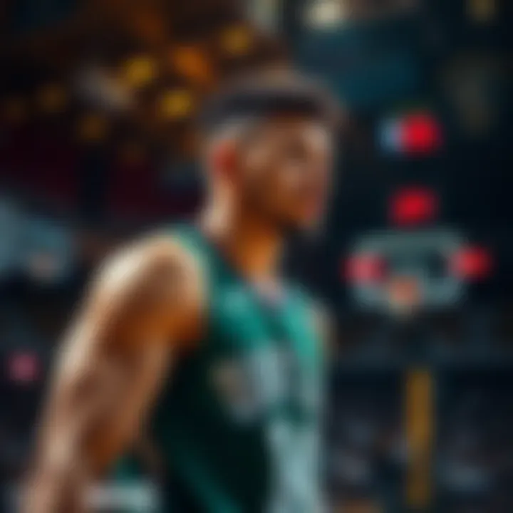 Player Queta focused on the basketball court, ready to seize the opportunity after Tatum's absence.