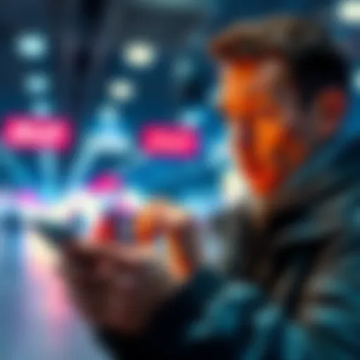A person looks surprised while checking their phone, showing a sense of urgency, indicating a fast response to an unexpected event.