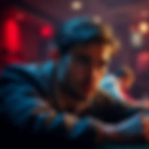 Person deciding to quit poker Individual reflecting on quitting poker after years of playing, looking determined and thoughtful