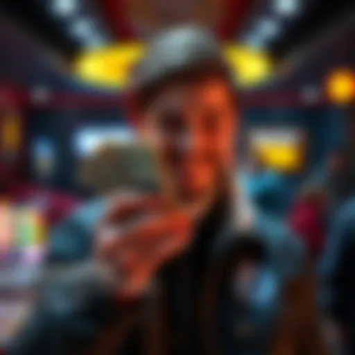 Individual smiling while holding cash, symbolizing financial relief after stopping gambling