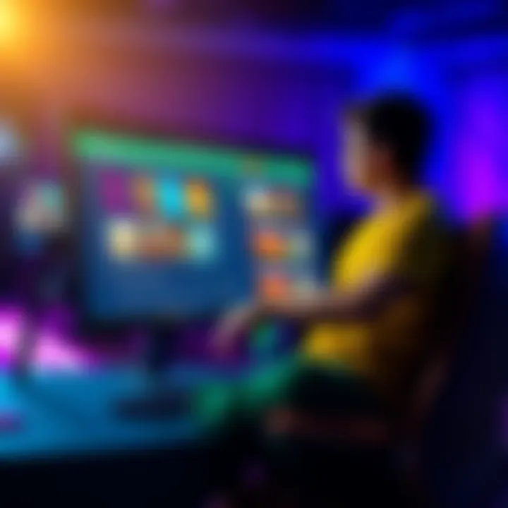 A user exploring the Rainbet casino platform with bonuses and fast payouts on a computer screen.
