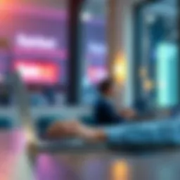 A person using a laptop to withdraw money from Rainbet to a bank account and PayPal without complex verification steps.