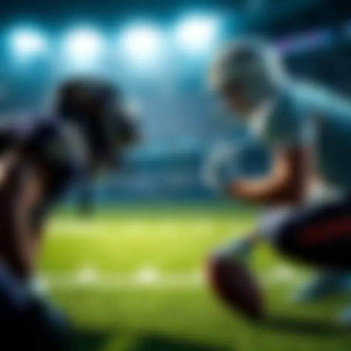 Two football teams, the Ravens and Dolphins, preparing for their Thursday Night Football matchup