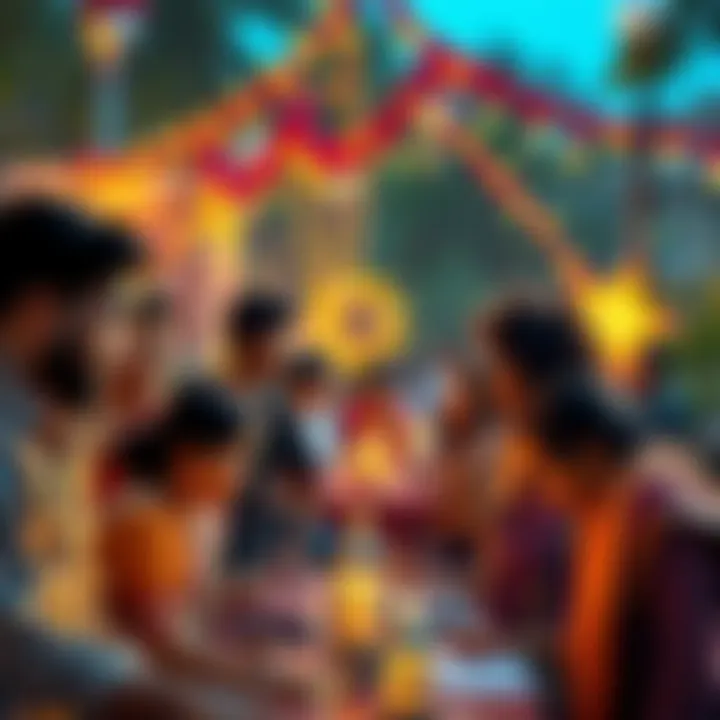 People participating in activities related to RBI Day, engaging in discussions and community events.