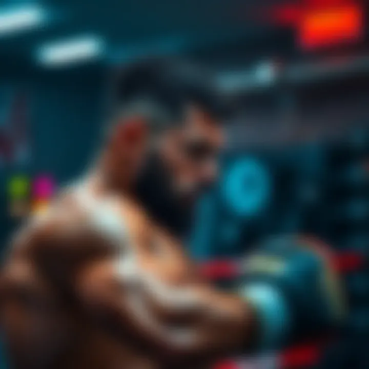 RDR training hard for his comeback fight against Caio, showing determination and focus in the gym