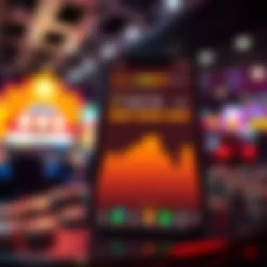 A graphic showing real-time updates of bonus purchases in a casino app, comparing different providers.