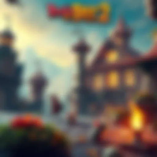 A scene showing players exploring a vibrant world in Realm of Rats 2, filled with surprises and unique experiences.