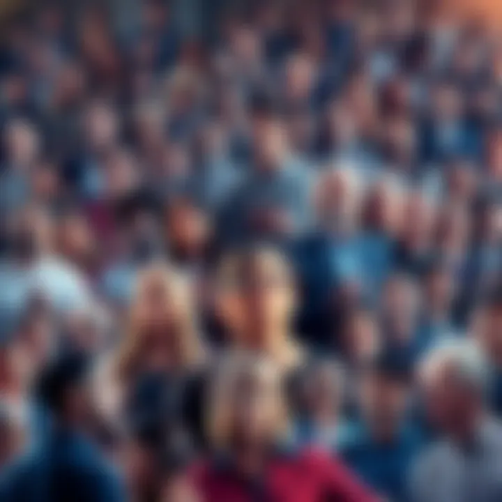 A collage of diverse people sharing their opinions on various topics