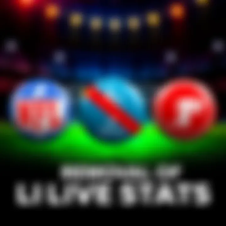 Graphic showing sports icons for NFL, EPL, and Bundesliga with a crossed-out symbol indicating removal of live stats access