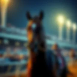 A horse named Renegade racing at the Kentucky Derby, looking strong and competitive, with spectators in the background cheering.
