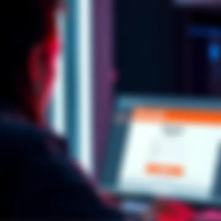 A person looking at a computer screen with a request form for a weekly link visible