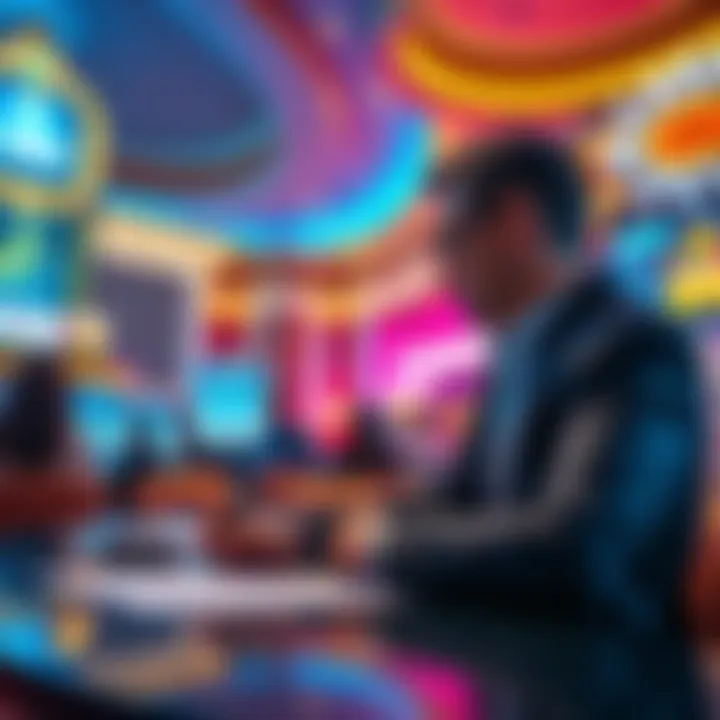 A person filling out a request form for the W-2G tax document at Caesars Palace