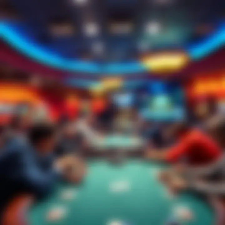 People playing poker at the vibrant Resorts World Catskills poker room