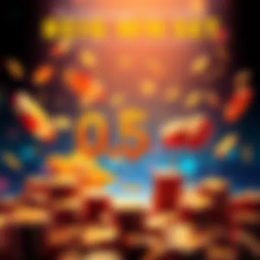 A graphic showing money symbols and small bets leading to big wins, representing opportunities and rewards.