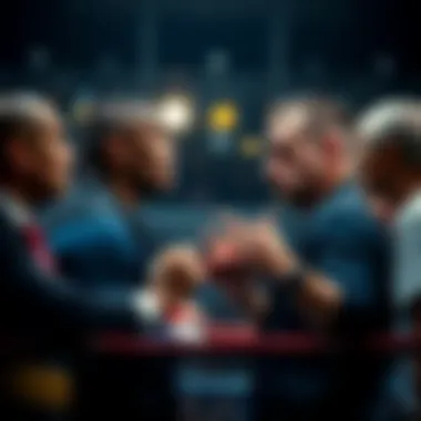 People discussing the performance of Montes, highlighting differing views after his loss to an unknown fighter.