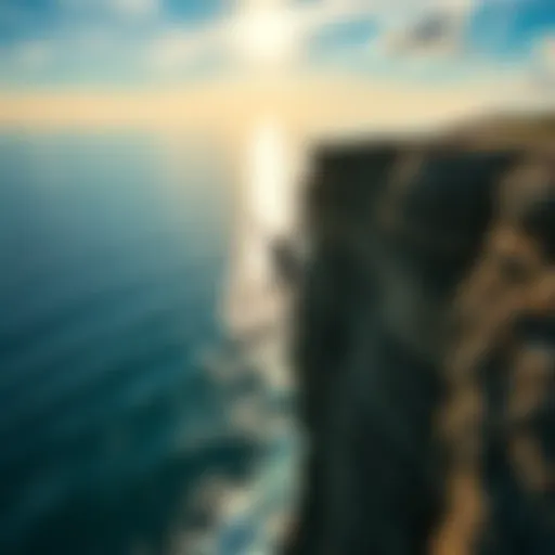 A person jumping from a cliff into the ocean, symbolizing taking a risk for potential success.