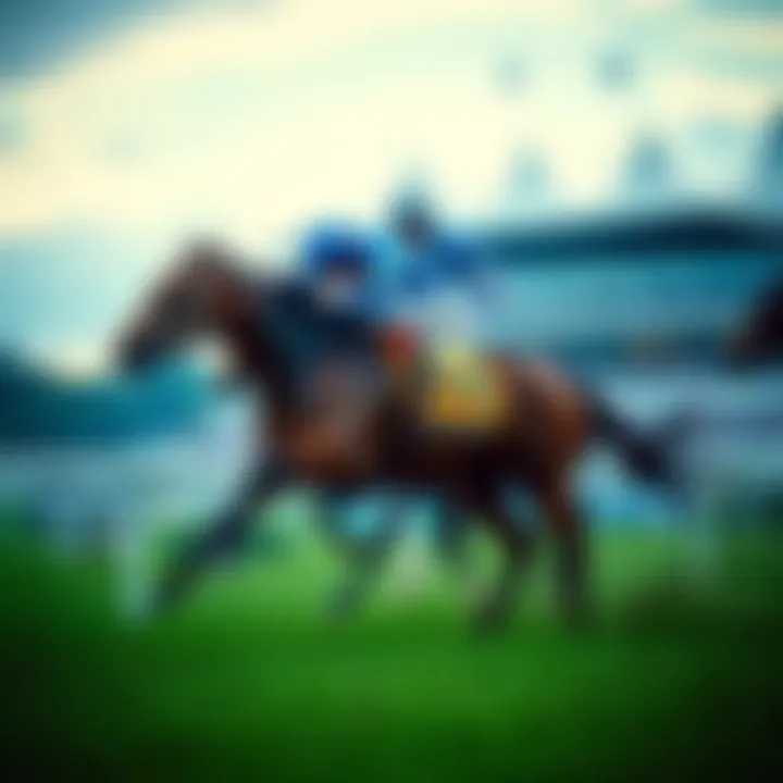 Jockey Rispoli successfully racing on a turf track, showcasing his skills as a top turf rider