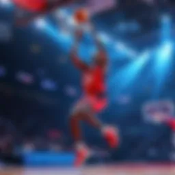 RJ Barrett dribbling the basketball and shooting a jump shot during a game