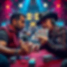 Robl faces Texas Mike in a poker showdown Robl shows KK while Texas Mike reveals 98h in a tense river hand
