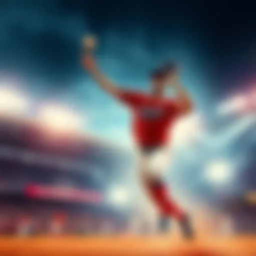 Player Rojas throwing the ball during a thrilling WS game