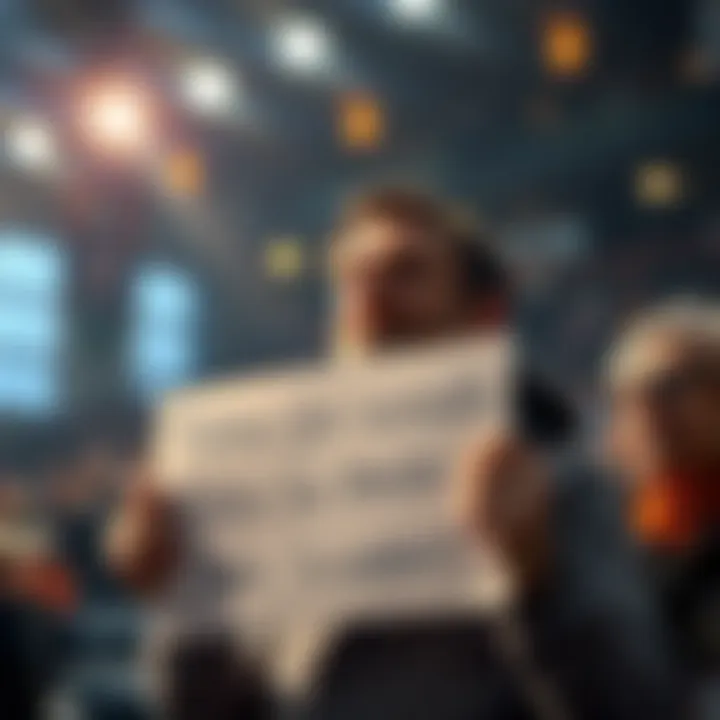 A concerned fan holds a sign about Rollins' performance, showing frustration over his recent games