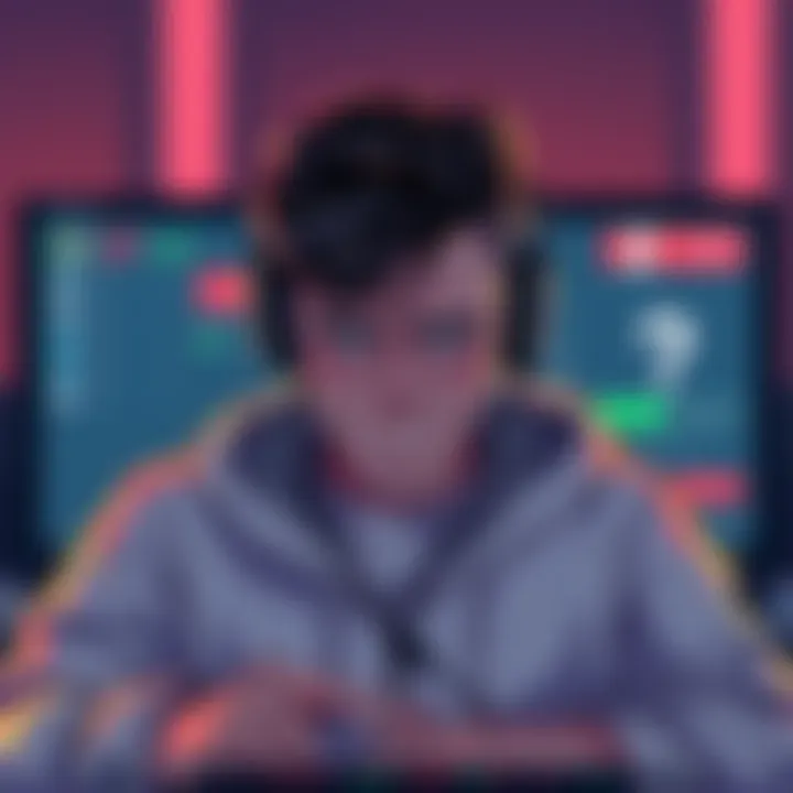 Illustration showing a frustrated Canadian gamer unable to access Roobet, with a login screen and a question mark symbol