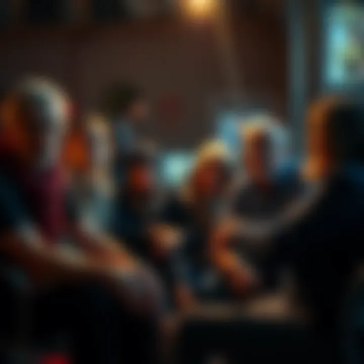 A group of people sitting together, sharing their tough life experiences and emotions, highlighting the challenges of life.