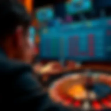 Roulette and Aviator Alerts Setup A person setting alerts on a casino-style interface for Roulette and Aviator games, focusing on multipliers and color patterns.