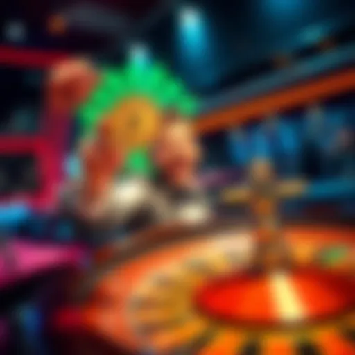 Winning at the Roulette Table A player celebrating a win at the roulette table with a single dollar chip in hand