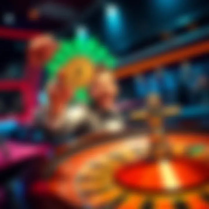 Winning at the Roulette Table A player celebrating a win at the roulette table with a single dollar chip in hand