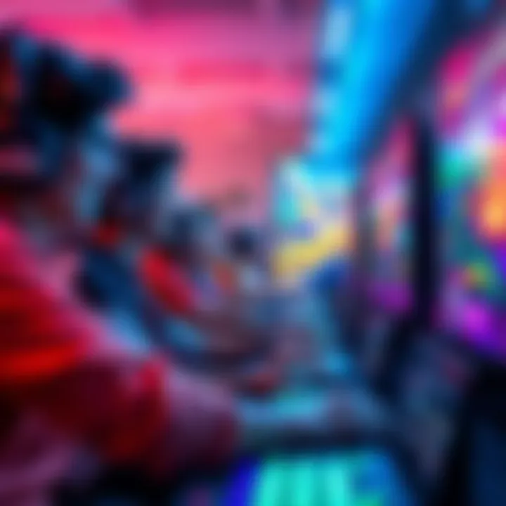 A group of players enjoying Run it!, engaged in dynamic gameplay with colorful graphics on screen.