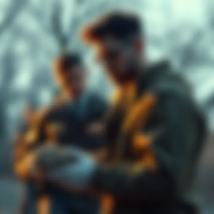 Russ providing support to individuals in need