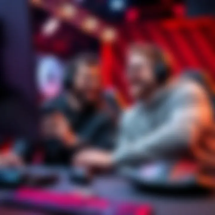 Ryan and Trooper having fun during the stream Ryan and Trooper laughing together in a live streaming setup, engaging with their audience