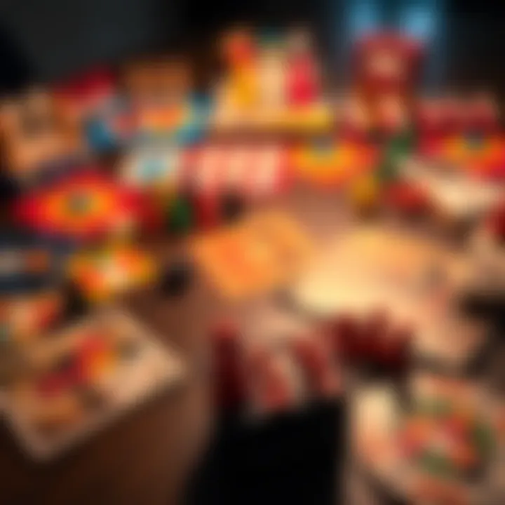 A colorful assortment of board games laid out on a table, inviting players for a fun and secure gaming experience on February 15.