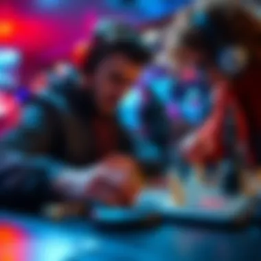 Safe Gaming Tips A person playing a board game carefully, focusing on making smart decisions to minimize risks.