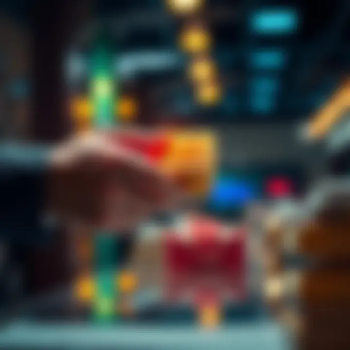 A close-up of a hands exchanging a valuable item during a sale