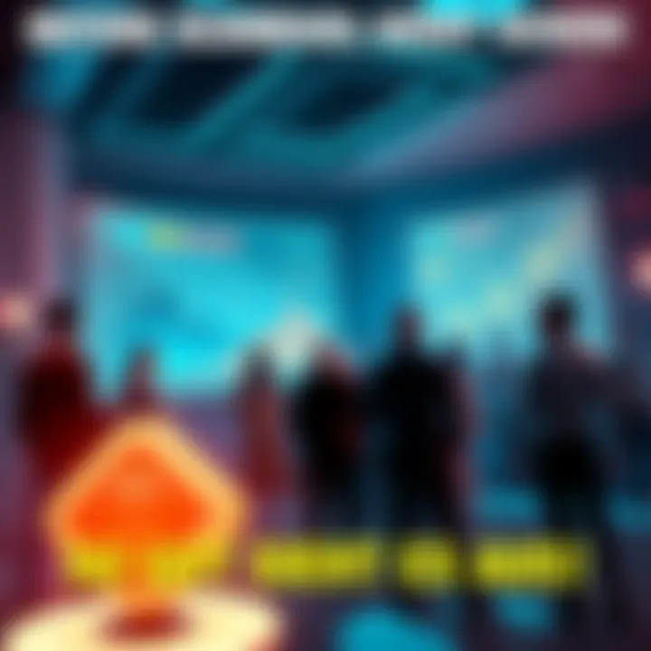 A graphic showing key developments and positive trends related to Scamduel before the drop, featuring charts and a lively discussion among people.